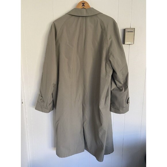 Vintage London Fog Trench Coat Mens 42 R Warm Removable Lining Beige - Picture 2 of 7